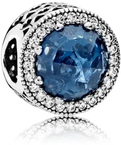 Pandora Luxuriöse Perle mit dunkelblauem Kristall 791725NMB