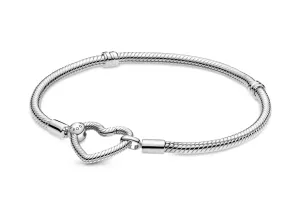 Pandora romantisches Silberarmband mit Herz 599539C00 20 cm