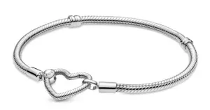 Pandora romantisches Silberarmband mit Herz 599539C00 21 cm