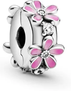 Pandora Silber Clip Rosa Blüten