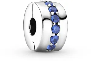 Pandora Silberner Clip mit blauen Kristallen Moments 791972C01