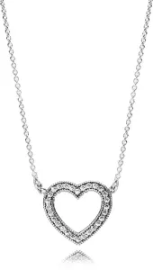 Pandora Silberkette Liebevolles Herz 590534CZ-45