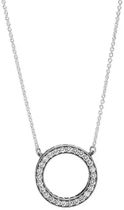 Pandora Silberkette mit Kristallanhänger 590514CZ-45
