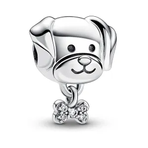 Pandora Verspielte Perle Hund mit Knochen Moments 792254C01