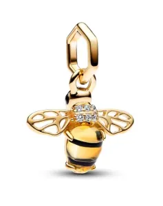 Pandora Wunderschöner vergoldeter Anhänger Biene Shine 762672C01