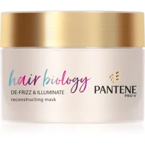Pantene Hair Biology De-Frizz & Illuminate Maske für die Haare für trockenes und gefärbtes Haar 160 ml
