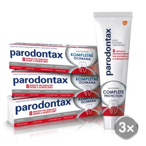 Parodontax Complete Protection Whitening bleichende Zahnpasta mit Fluor 3x75 ml
