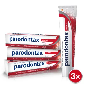 Parodontax Zahnpasta gegen Zahnfleischbluten ohne Fluorid Classic Tripack 3 x 75ml
