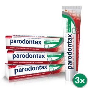 Parodontax Zahnpasta gegen Zahnfleischbluten Fluorid Tripack 3 x 75 ml