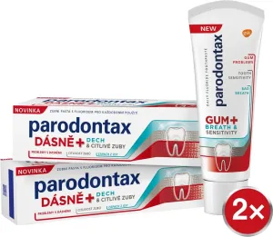 Parodontax Gum And Sens Original Zahnpasta zum vollständigen Schutz der Zähne und einen frischen Atem 2x75 ml