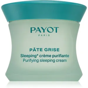 Payot Pâte Grise Sleeping Crème Purifiante Nachtcreme zur Regulation und Reinigung für fettige und Mischhaut 50 ml