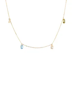 PDPAOLA Bezaubernde vergoldete Halskette mit Anhänger RAINBOW Gold CO01-866-U