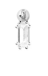 PDPAOLA Feiner Silber Single-Ohrring mit Zirkon ALI Silver PG02-723-U