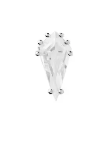 PDPAOLA Feiner Silber Single Ohrring mit Zirkon NOA Silver PG02-759-U