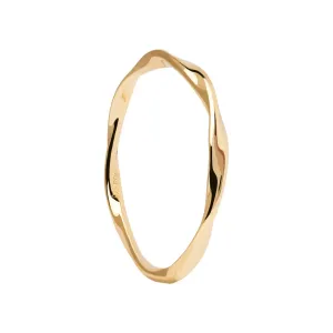 PDPAOLA Minimalistischer vergoldeter Ring SPIRAL Gold AN01-804 48 mm