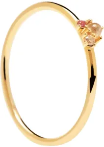 PDPAOLA Romantischervergoldeter Silberring ROSÉ BLUSH AN01-192 52 mm