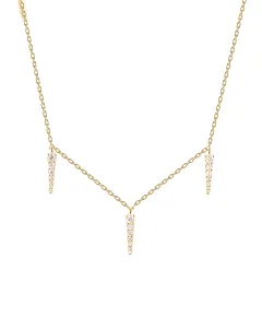 PDPAOLA Stilvolle Halskette aus vergoldetem Silber Peak Supreme Essentials CO01-477-U