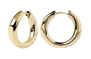 PDPAOLA Vergoldete Ohrringe Kreise PIROUETTE Gold AR01-473-U