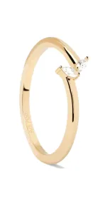 PDPAOLA Zarter vergoldeter Ring mit Zirkonen EVA Gold AN01-876 48 mm