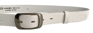 Penny Belts Damen Ledergürtel 19000 White 100 cm