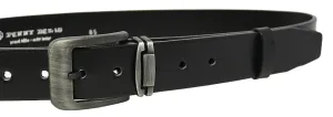 Penny Belts Herren Ledergürtel 507-60 black 100 cm