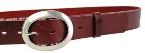 Penny Belts Leder Ledergürtel 11895 Dunkelrot 115 cm