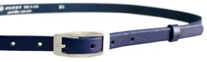 Penny Belts Damen Ledergürtel 15-2-56 dark blue 110 cm