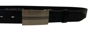 Penny Belts Herren-Ledergürtel 35-020-8PS-60 black 100 cm