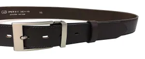 Penny Belts Ledergürtel für Männer 35-020-19-40 Dunkelbraun 100 cm