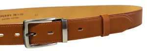 Penny Belts Formaler Herrengürtel aus Leder 35-020-2-42 brown 100 cm