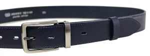 Penny Belts Formaler Herrengürtel aus Leder 35-020-2-56 blue 105 cm