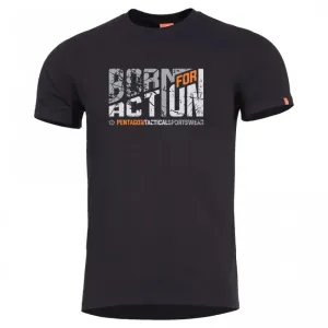Pentagon Born for action-T-Shirt, schwarz