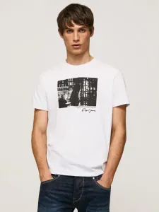 Weiße T-Shirts Pepe Jeans