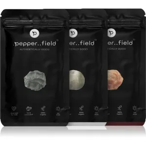 pepper..field Kampot-Pfeffer schwarzer, roter und weißer Geschenkset 3x100 g