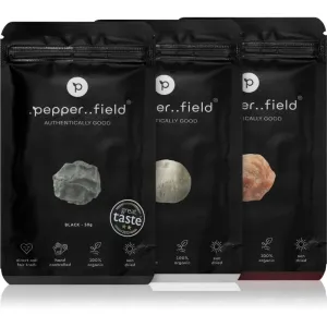 pepper..field Kampot-Pfeffer schwarzer, roter und weißer Geschenkset 3x50 g