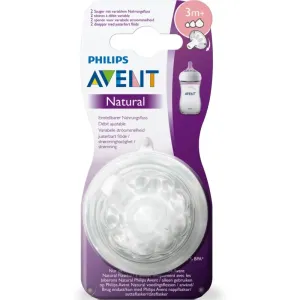 Philips Avent Natural Variable Flow Teats Trinksauger Variable Flow 3m+ 2 St