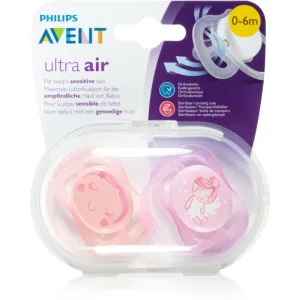 Philips Avent Soother Ultra Air 0-6 m Schnuller Girl 2 St