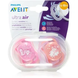 Philips Avent Soother Ultra Air 6-18 m Schnuller Mix Pink 2 St