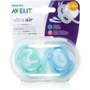 Philips Avent Soother Ultra Air 6-18 m Schnuller Rabbit/Hedgehog 2 St