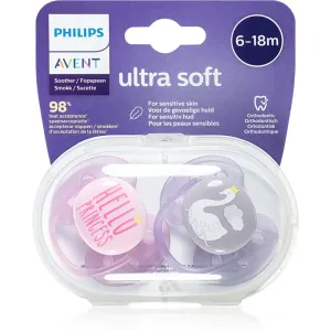 Philips Avent Soother Ultra Soft 6 - 18 m Schnuller Mix Girl 2 St
