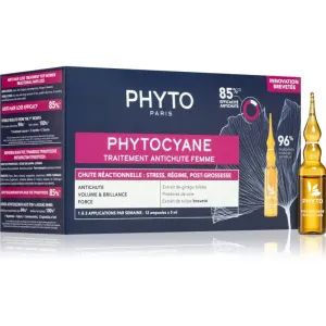 Phyto Phytocyane Women Treatment Pflege zur Förderung des Haarwachstums und gegen Haarausfall 12x5 ml
