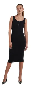 Pieces Damen Kleid PCKITTE Slim Fit 17112261 Black M