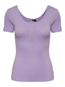 Pieces Damen Hemd PCKITTE Slim Fit 17101439 Purple Rose S