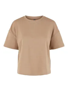 Pieces Damen T-Shirt PCCHILLI Loose Fit 17118870 Silver Mink L