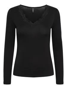 Pieces Damen T-Shirt PCBARBERA Standard Fit 17141053 Black L