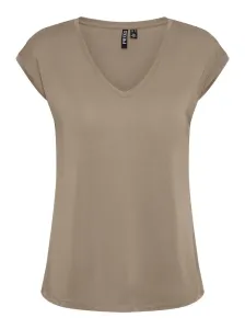 Pieces Damen T-Shirt PCKAMALA Comfort Fit 17095260 Silver Mink XL