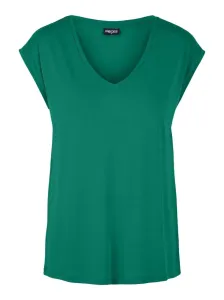 Pieces Damen T-Shirt PCKAMALA Comfort Fit 17095260 Pepper Green S