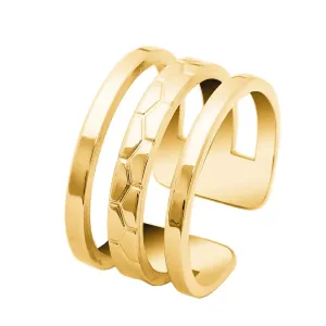 Pierre Lannier minimalistischer vergoldeter Ring Ariane BJ07A320 52 mm