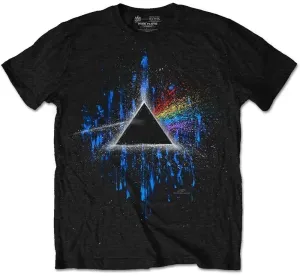 Pink Floyd T-Shirt Dark Side of the Moon Blue Splatter Blue 2XL