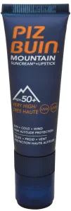 Piz Buin Sonnencreme SPF 50+ und schützender Lippenbalsam SPF 30 2 in 1 (Mountain Combi 
